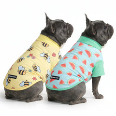 Sunblock Dog T-Shirt (2-pack) - Bees Watermelon
