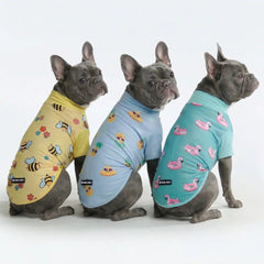 Sunblock Dog T-Shirt (3-pack) - Bees, Flamingo, Pineapple