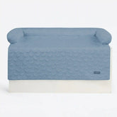 Frostcore™ Cooling Couch Cover Dog Bed - Hearts Ash Blue