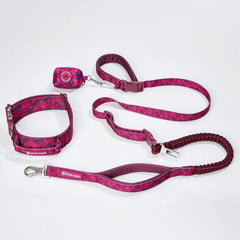 Comfort Control Collar and Multipurpose Leash Set - Fuchsia Camo
