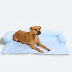 Frostcore™ Cooling Couch Cover Dog Bed - Waffle Blue
