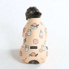 Dog Pajama - Cookies and Milk