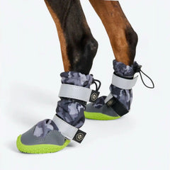 Dog Rainboots, Waterproof Dog Shoes - Grey Camo