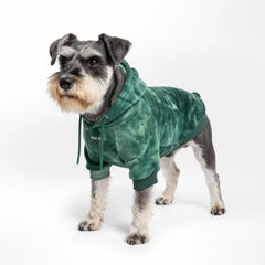 Velvet Dog Hoodie - Emerald Green