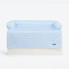 Frostcore™ Cooling Couch Cover Dog Bed - Hearts Blue