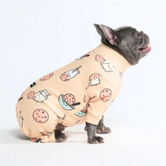 Dog Pajama - Cookies and Milk