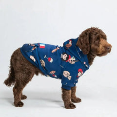The France Dog Hoodie - Blue