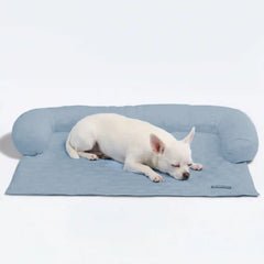Frostcore™ Cooling Couch Cover Dog Bed - Hearts Ash Blue