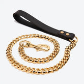 Cuban Link Gold Dog Leash