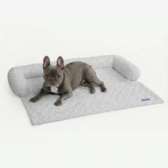 Frostcore™ Cooling Couch Cover Dog Bed - Hearts Grey