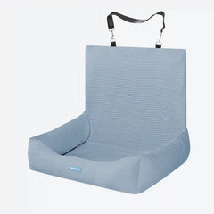 Frostcore™ Dog Cooling Car Seat Bed - Waffle Ash Blue