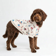 The France Dog Hoodie - Beige