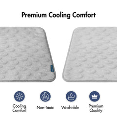 Frostcore™ Cooling Mat (2-pack) - Hearts Grey