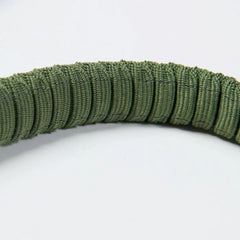 Multipurpose Seatbelt Handsfree Leash & Poop Bag Holder Set - Army Green