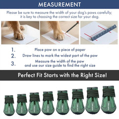 365 All-Season Dog Shoe 4PC Set - Green