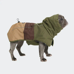 Breatheshield™ Dog Raincoat - Green Brown Tan