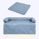 Frostcore™ Cooling Couch Cover Dog Bed and Cooling Mat Set - Ash Blue