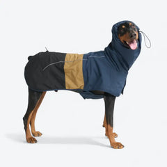 Breatheshield™ Dog Raincoat - Blue Gold Black