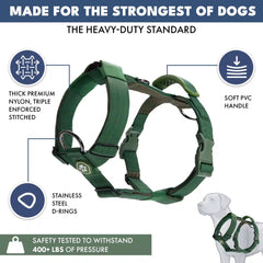 Comfort Control No-Pull Dog Harness Set - Army Green