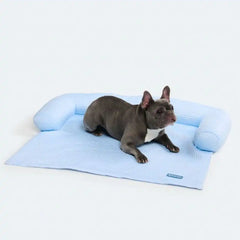 Frostcore™ Cooling Couch Cover Dog Bed - Waffle Blue
