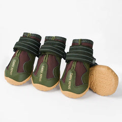 365 All-Season Dog Shoe 4PC Set - Green Brown