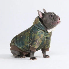 Concrete Wood Dog Hoodie - Moss