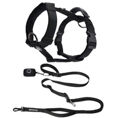 Comfort Control No-Pull Dog Harness and Multipurpose Leash Set - Black