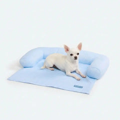Frostcore™ Cooling Couch Cover Dog Bed - Waffle Blue