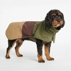 Breatheshield™ Dog Raincoat - Green Brown Tan