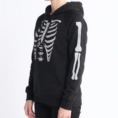 Halloween Human Hoodie - Reflective Skeleton