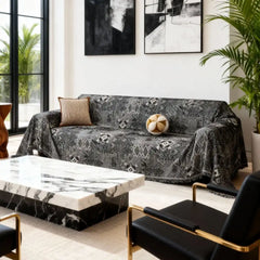 Pet Couch Cover - Rustic Bohemian Black