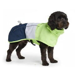 Breatheshield™ Dog Raincoat  - Lime White Navy