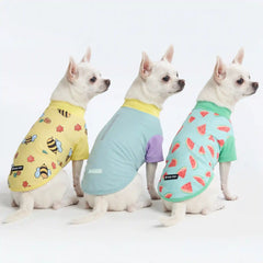 Sunblock Dog T-Shirt (3-pack) - Breeze, Bees, Watermelon