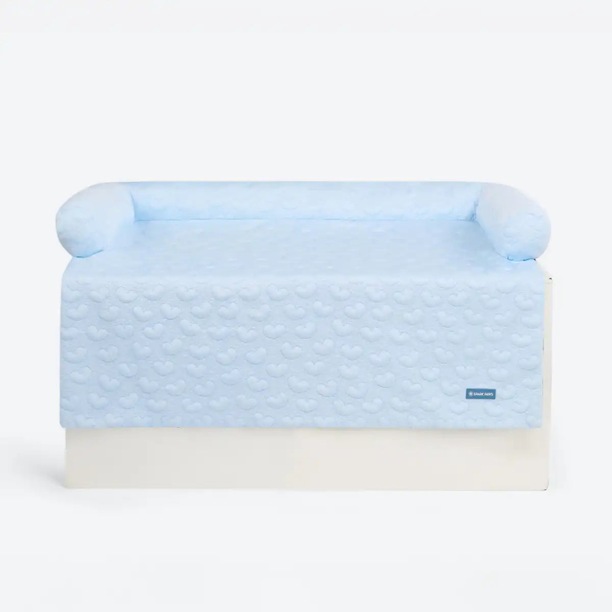 Frostcore™ Cooling Couch Cover Dog Bed - Hearts Blue (2)