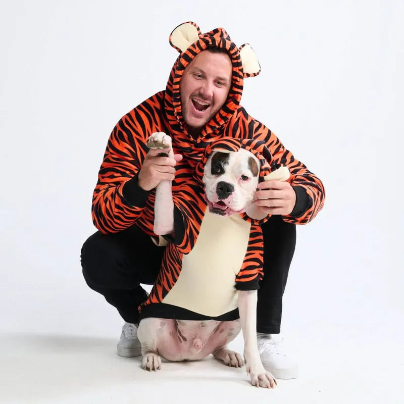 Halloween Dog & Human Matching Hoodie Set – Tiger