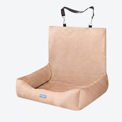 Frostcore™ Dog Cooling Car Seat Bed - Waffle Brown