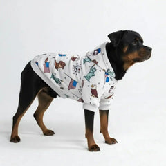 The USA Dog Hoodie - Grey