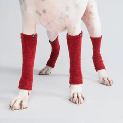Leg Warmer and Earmuff Protector Set - Red