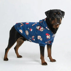 The France Dog Hoodie - Blue