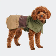 Breatheshield™ Dog Raincoat - Green Brown Tan