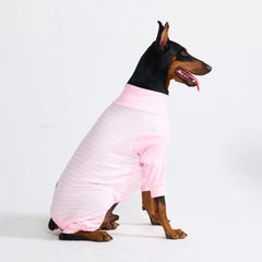 Dog Pajama - Pink Stripes