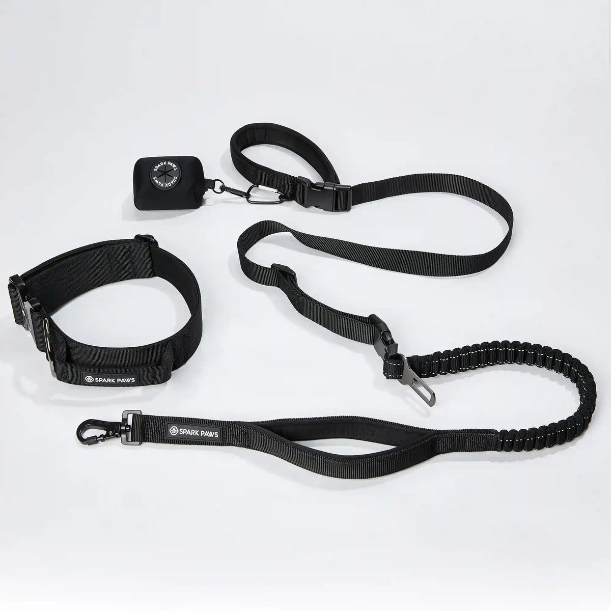 Comfort Control Collar and Multipurpose Leash Set - Black