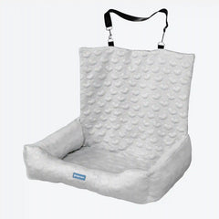 Frostcore™ Dog Cooling Car Seat Bed - Hearts Grey