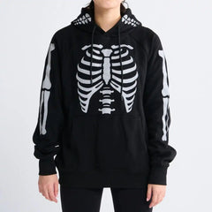 Halloween Human Hoodie - Reflective Skeleton