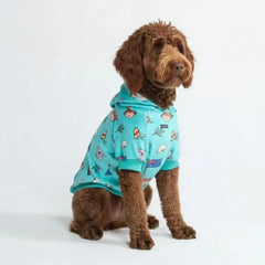 The Australia Dog Hoodie - Teal