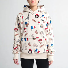 The France Human Hoodie - Beige