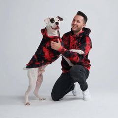 Velvet Human Hoodie - Red & Black