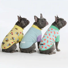 Sunblock Dog T-Shirt (3-pack) - Breeze, Bees, Watermelon