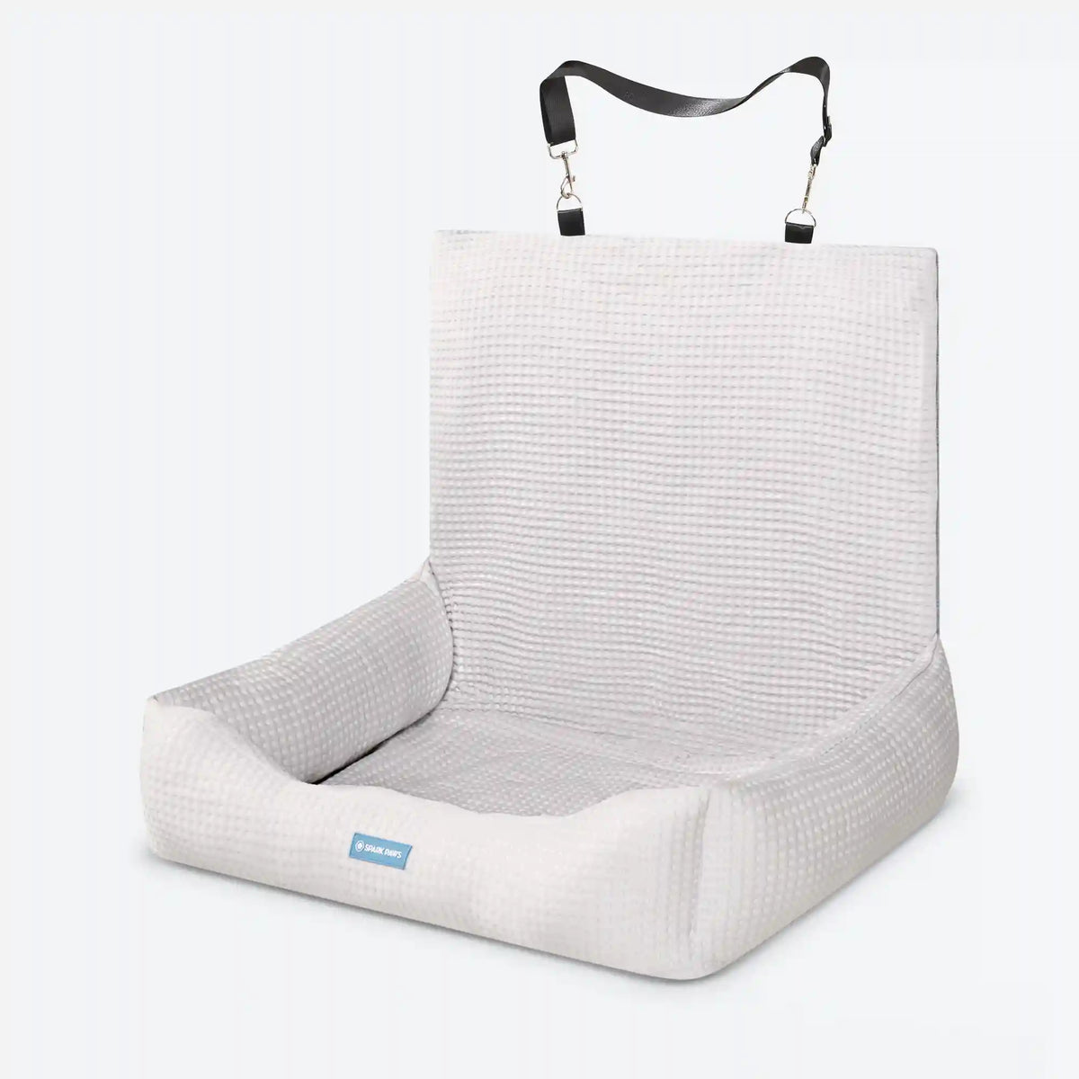 Frostcore™ Dog Cooling Car Seat Bed - Waffle Grey