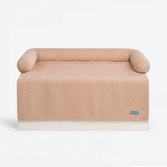 Frostcore™ Cooling Couch Cover Dog Bed - Waffle Brown